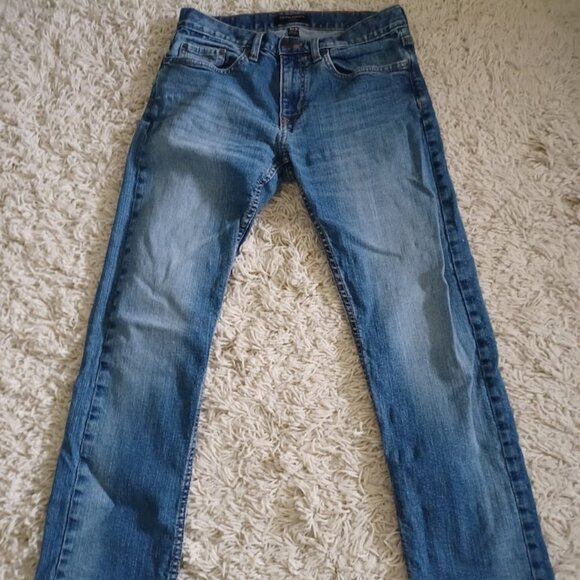 Banana Republic Men’s Jeans 30x30 Athletic Fit Medium Blue Faded Wash Stretch - Picture 2 of 6